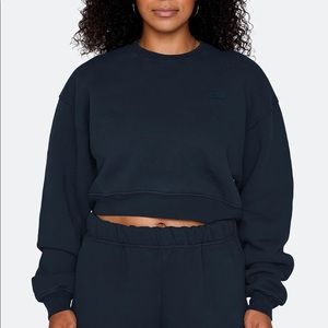 SET ACTIVE CROPPED CREWNECK OXFORD XL